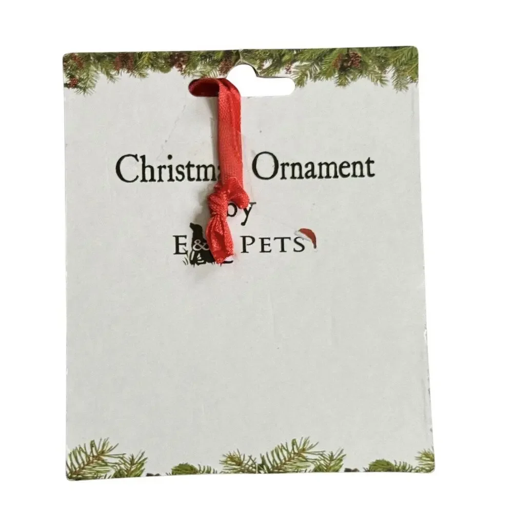 Siberian Husky Christmas‎ Holiday Ornament E&S Pets Personalizable I Love My Dog